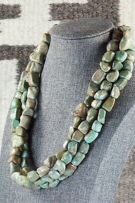 Turquoise & Sterling Silver Necklace - Navajo - High Lonesome Trading