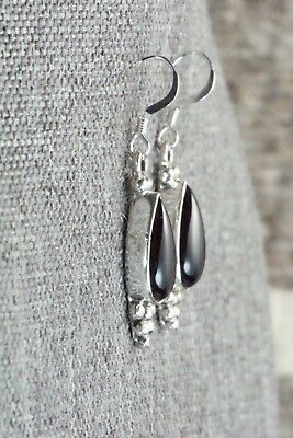 Onyx & Sterling Silver Earrings - Judy Largo