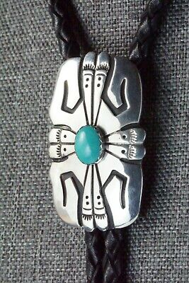 Turquoise & Sterling Silver Bolo Tie - Richard Singer