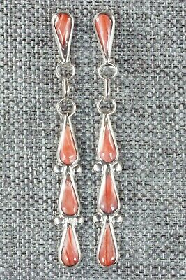 Spiny Oyster & Sterling Silver Earrings - Ashbary Gasper
