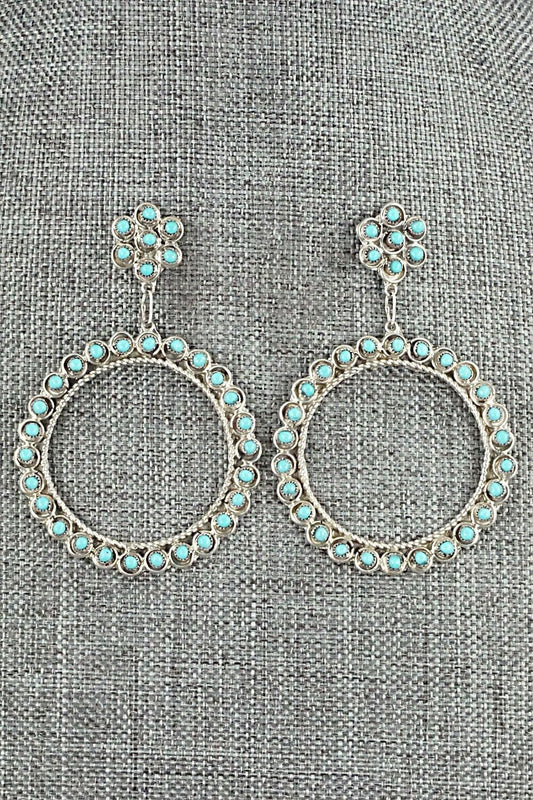 Turquoise & Sterling Silver Earrings - Waylon Johnson