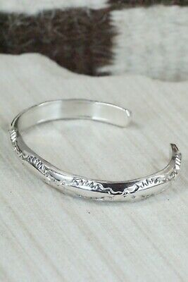 Navajo Sterling Silver Bracelet - Elaine Tahe