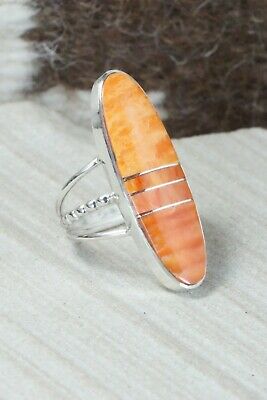 Spiny Oyster & Sterling Silver Ring - Harold Smith - Size 5.75