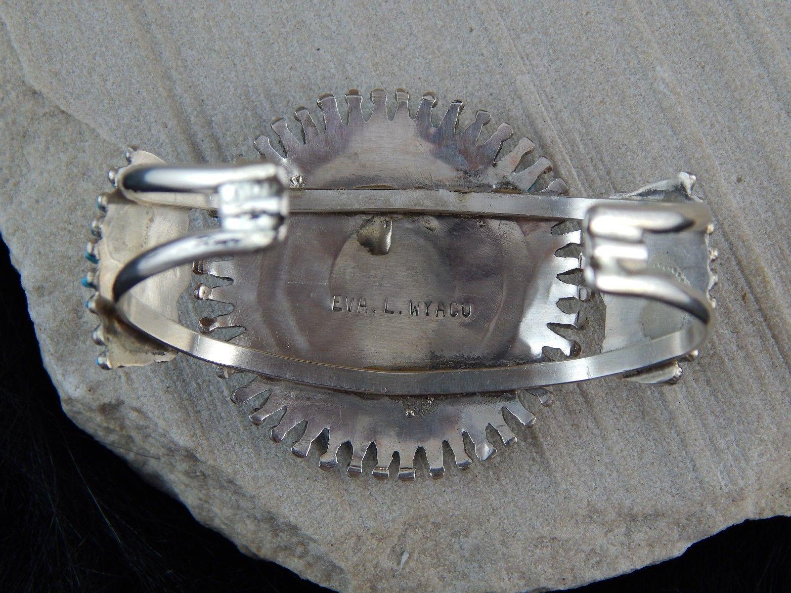 Zuni Sterling Silver & Turquoise Bracelet & Ring - Evangeline Wyaco - High Lonesome Trading