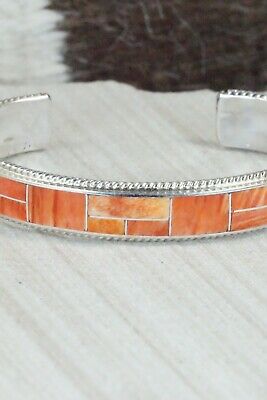 Spiny Oyster & Sterling Silver Bracelet - Ricky Booqua