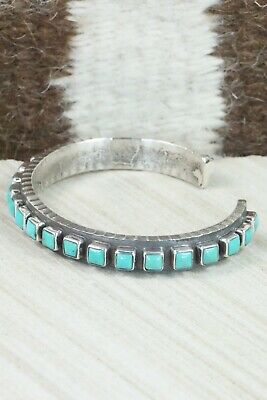 Turquoise & Sterling Silver Bracelet - Ernest Rangel