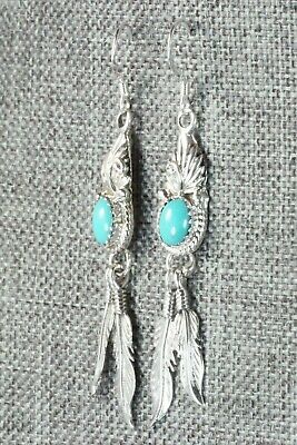 Turquoise & Sterling Silver Earrings - Judy Largo