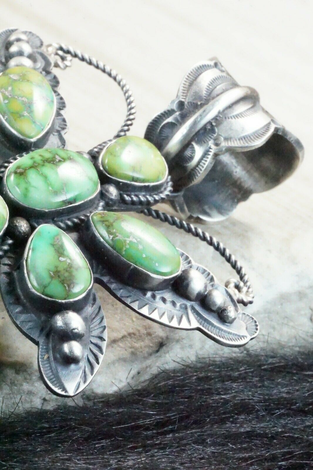 Turquoise & Sterling Silver Pendant - Shawn Cayatineto