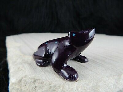 Frog Zuni Fetish Carving - Nelson Yatsattie - High Lonesome Trading