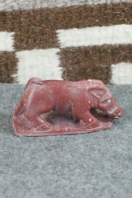 Boar Zuni Fetish Carving - Derrick Kaamasee