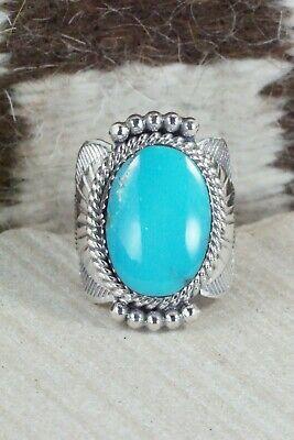 Turquoise & Sterling Silver Ring - Mike Smith - Size 6.5 - High Lonesome Trading