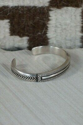Navajo Sterling Silver Bracelet - Calvin Martinez - High Lonesome Trading