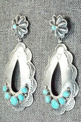 Turquoise & Sterling Silver Earrings - Rita Lee