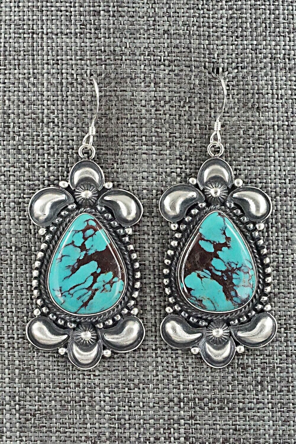 Turquoise & Sterling Silver Necklace and Earrings Set - Derrick Gordon