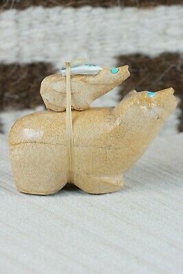 Bear Zuni Fetish Carving - Delvin Leekya - High Lonesome Trading