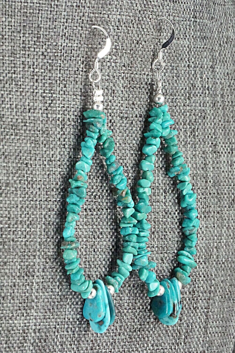 Turquoise & Sterling Silver Earrings - Tammy Nolcot