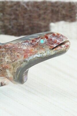 Rainbow Trout Zuni Fetish Carving - Bernard Laiwakete