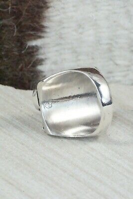 Turquoise & Sterling Silver Ring - Wilbur Myers - Size 9