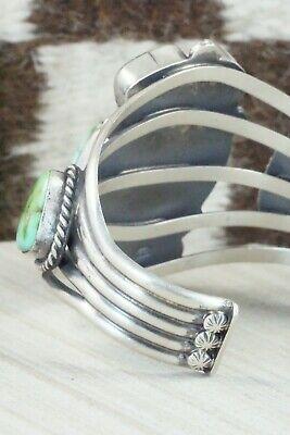Turquoise & Sterling Silver Bracelet - Raymond Delgarito - High Lonesome Trading