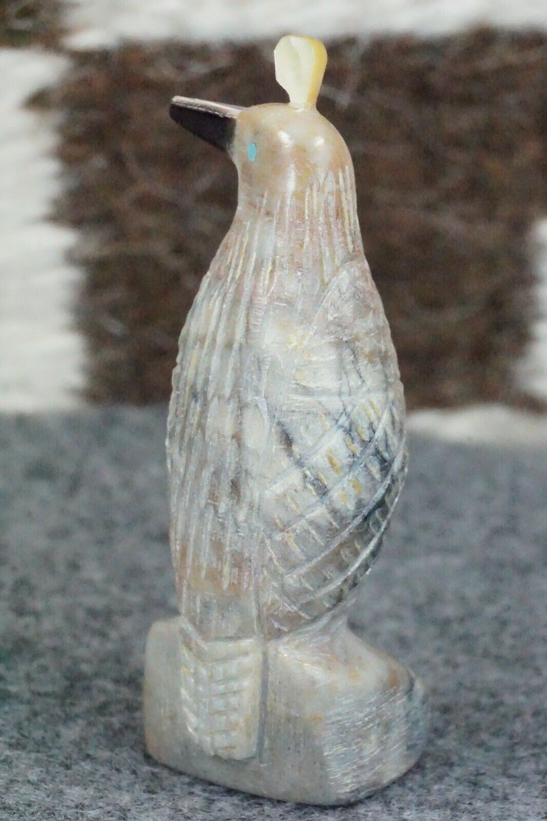 Quail Zuni Fetish Carving - Darrin Boone - High Lonesome Trading