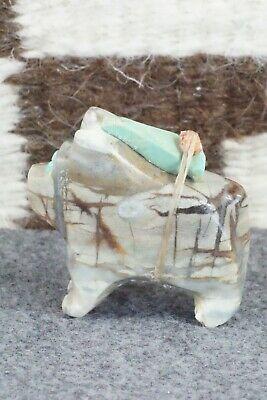 Bull Dog Zuni Fetish Carving - Taylor Gia - High Lonesome Trading