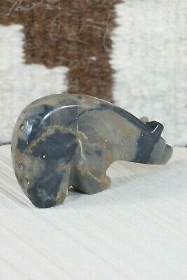 Bear Zuni Fetish Carving - Donovan Laiwakete - High Lonesome Trading