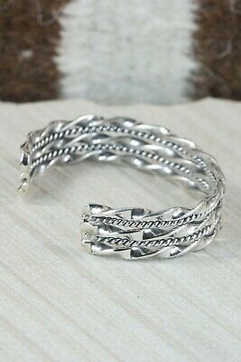 Navajo Sterling Silver Bracelet - Elaine Tahe