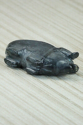 Pig Zuni Fetish Carving - Stanton Hannaweeke