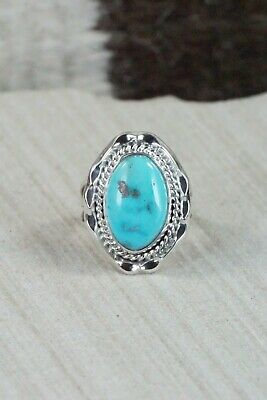 Turquoise & Sterling Silver Ring - Samuel Yellowhair - 7.5