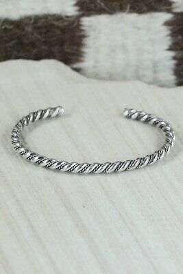Navajo Sterling Silver Bracelet - Elaine Tahe