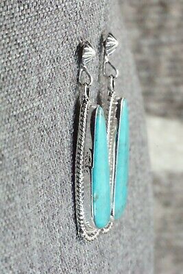 Turquoise & Sterling Silver Earrings - Verley Betone