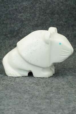 Lion Zuni Fetish Carving - Gilbert Lonjose