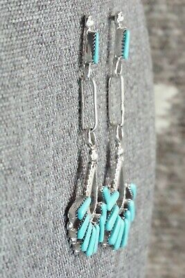 Turquoise & Sterling Silver Earrings - Carlene Hattie