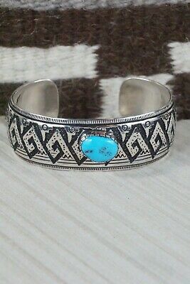 Navajo Turquoise & Sterling Silver Bracelet - Richard Singer