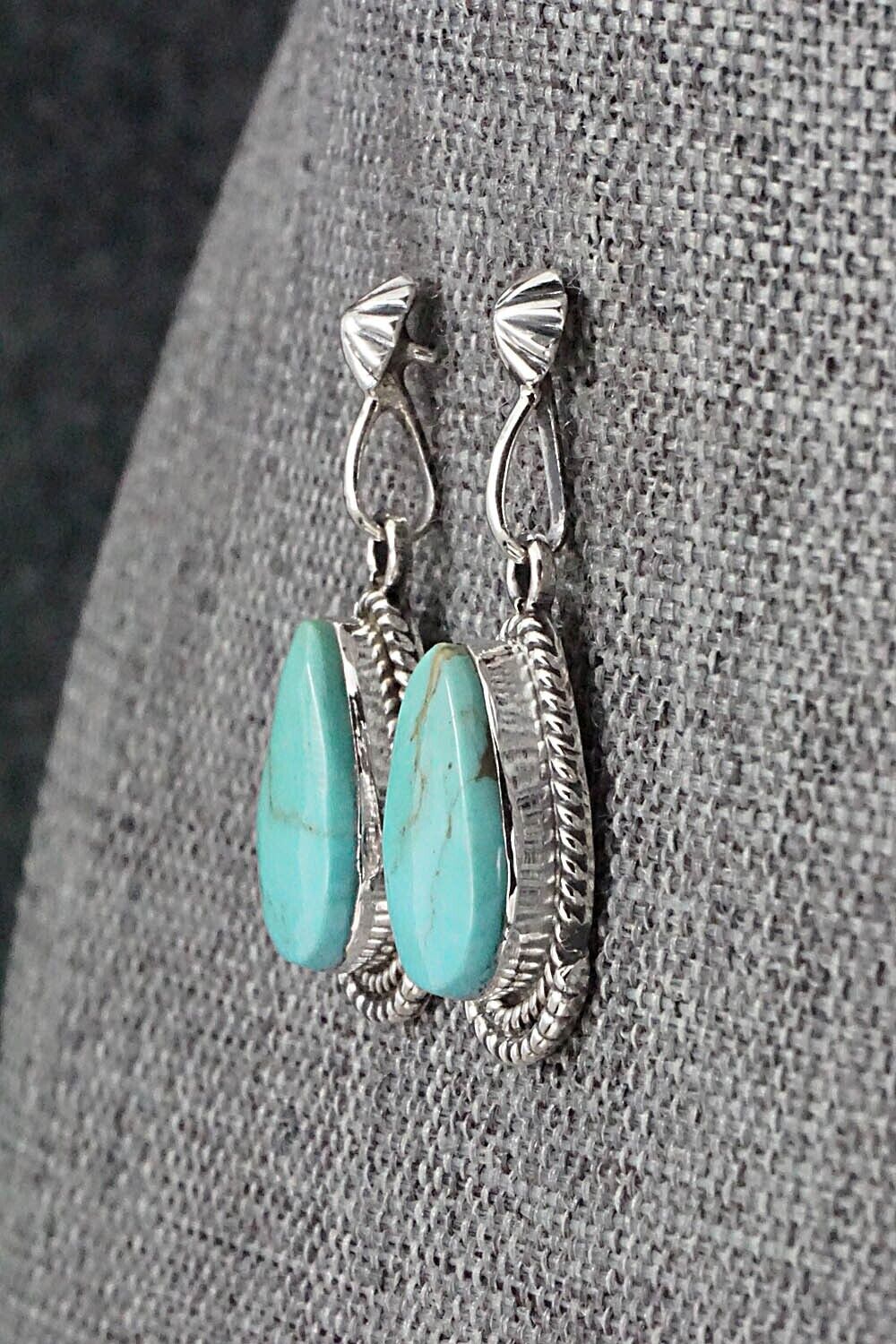 Turquoise and Sterling Silver Earrings - Sharon McCarthy