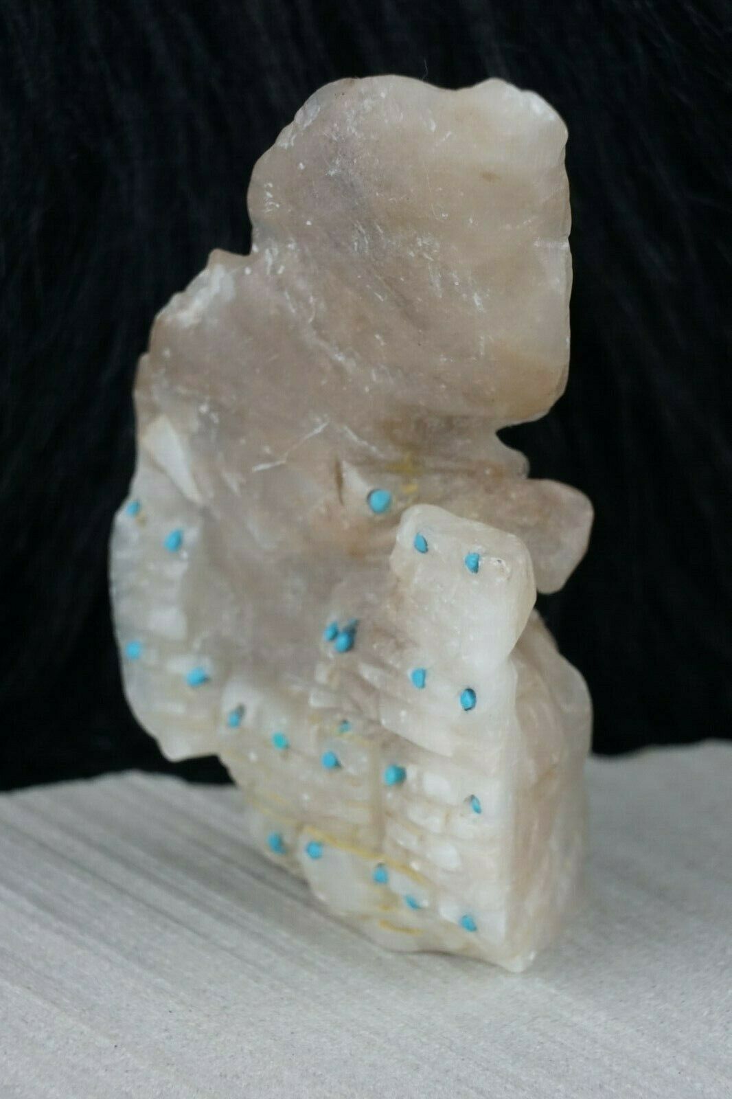 Eagle Zuni Fetish Carving - Jerrold Lahaleon - High Lonesome Trading