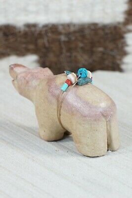 Bear Zuni Fetish Carving - Narren Bowannie - High Lonesome Trading