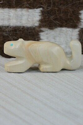 Mountain Lion Zuni Fetish Carving - Gordon Poncho - High Lonesome Trading