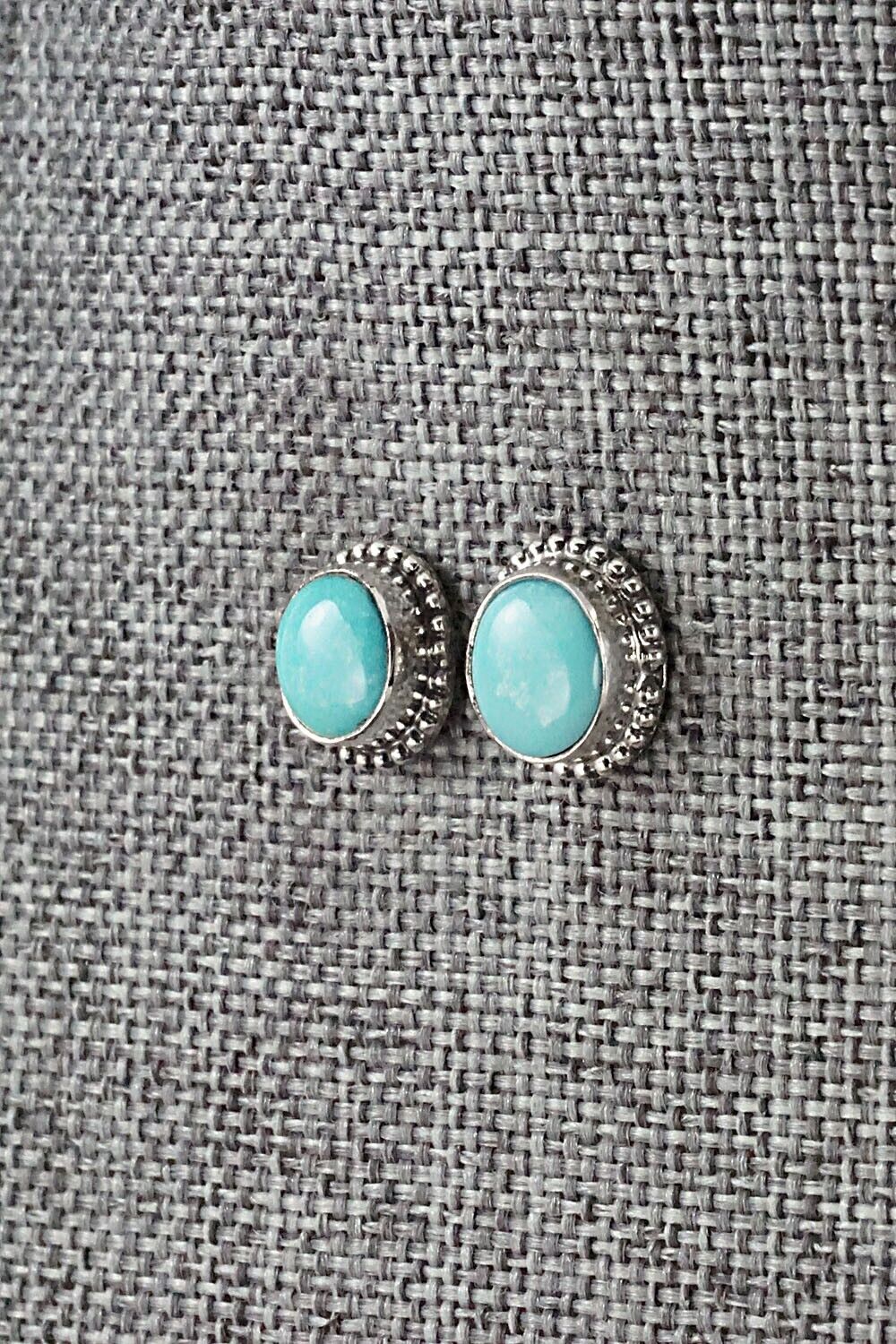 Turquoise & Sterling Silver Earrings - Jan Mariano