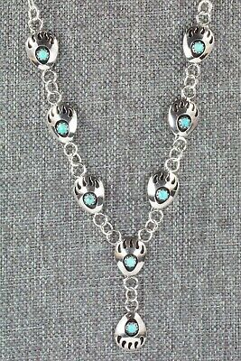 Turquoise & Sterling Silver Necklace - Leta Parker
