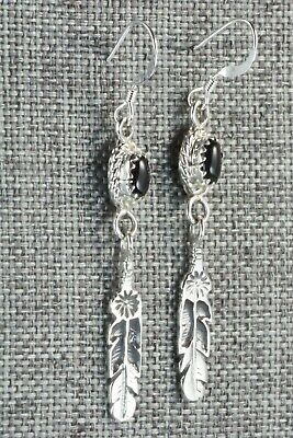 Onyx & Sterling Silver Earrings - Letricia Largo