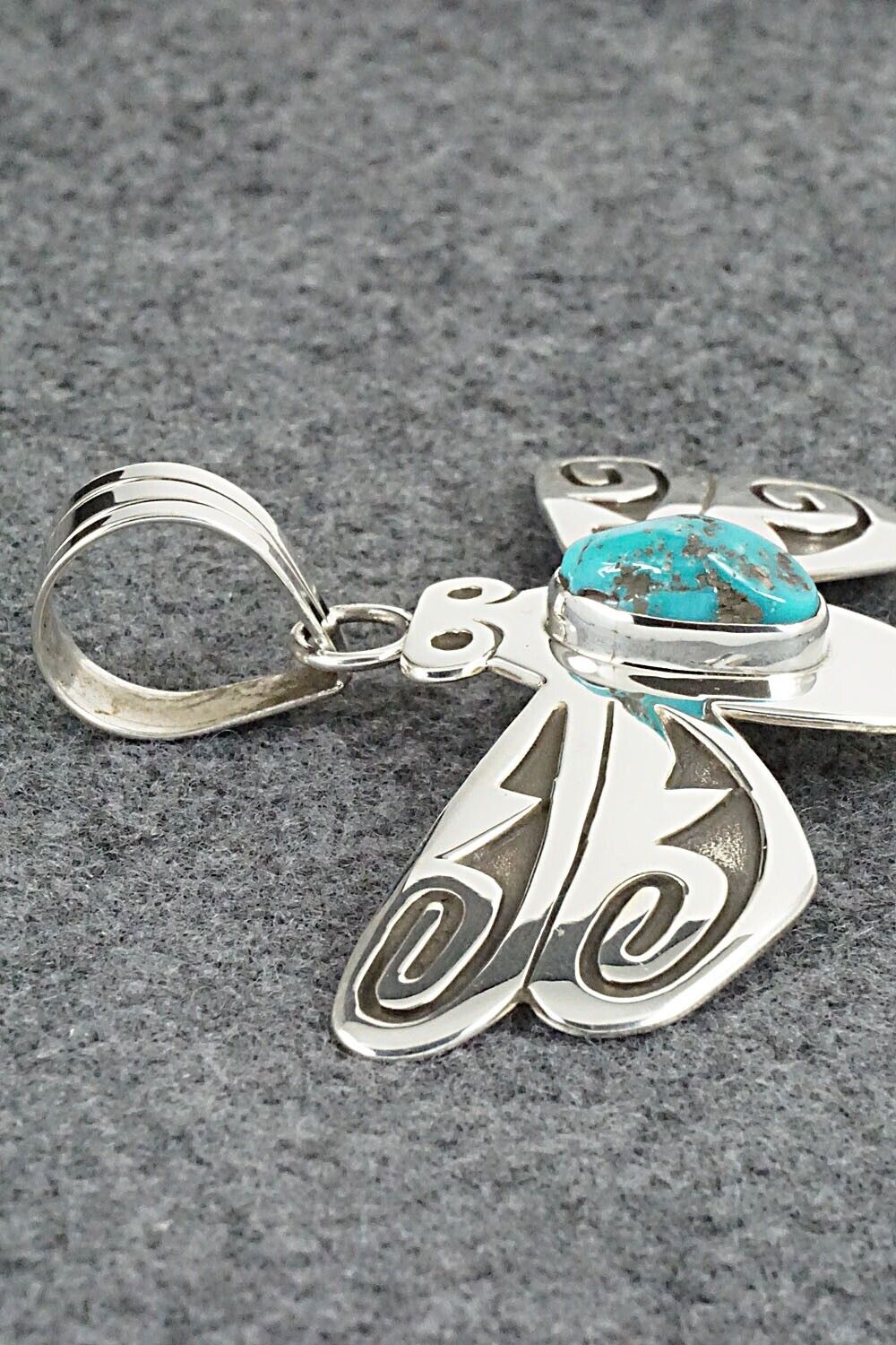 Turquoise & Sterling Silver Pendant - Sonny Gene