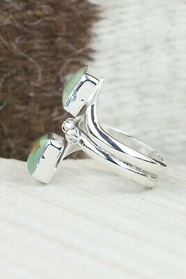 Turquoise & Sterling Silver Ring - Bobby Platero - Size 7.5