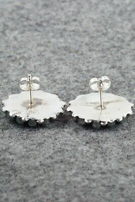 Turquoise & Sterling Silver Earrings - Lorencita Walela