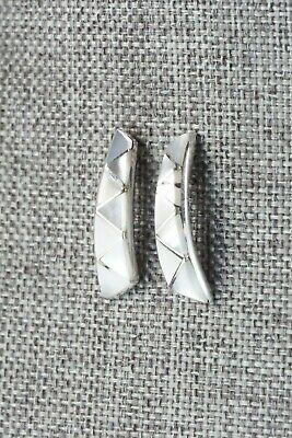 Mother of Pearl & Sterling Silver Earrings - Eldrick Seoutewa