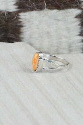 Spiny Oyster & Sterling Silver Ring - Robert Martinez - Size 6.75