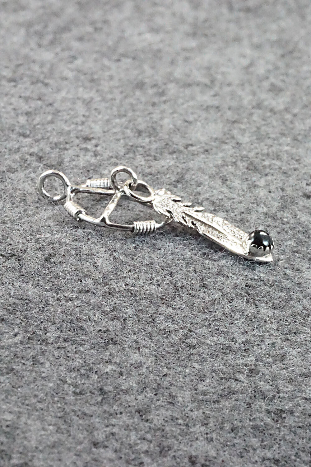 Onyx and Sterling Silver Pendant - Sharon McCarthy