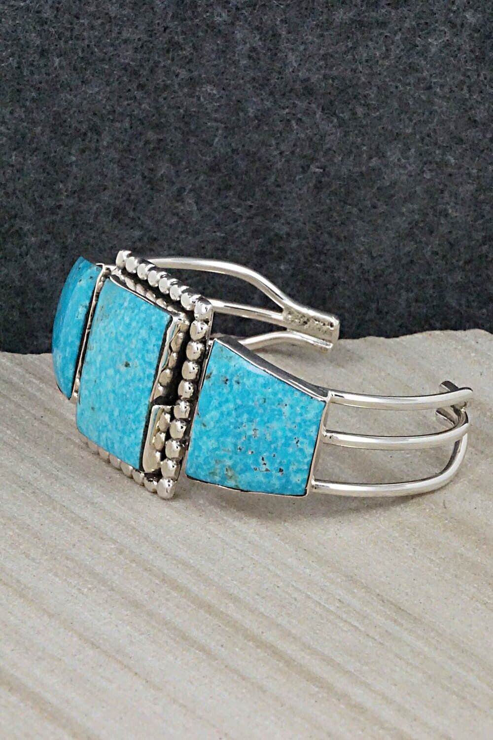 Turquoise & Sterling Silver Bracelet - Irvin Tsosie