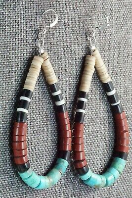 Multi Stone & Sterling Silver Earrings - Torevia Crespin