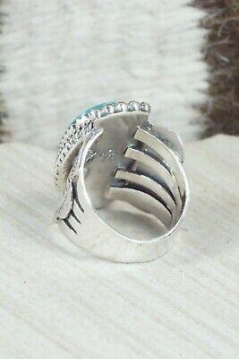 Turquoise & Sterling Silver Ring - Raymond Yazzie - Size 7.5 - High Lonesome Trading